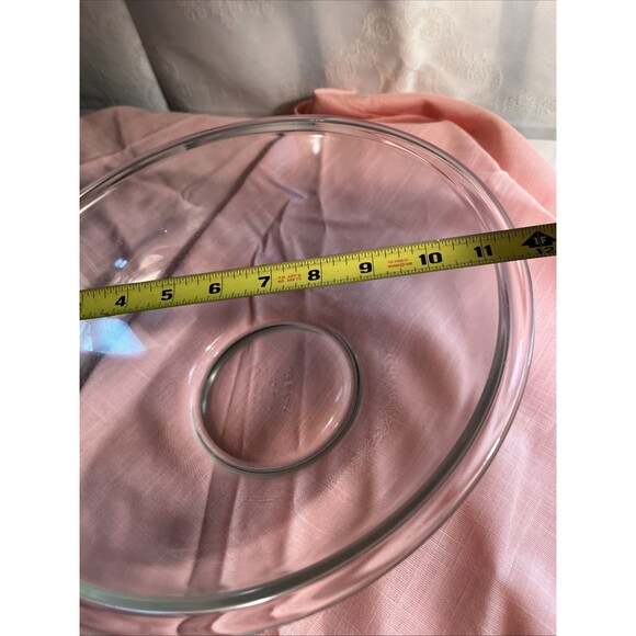 Pyrex 326 Clear Glass 4 Quart Rimmed Nesting Mixing Bowl 11.75" X 4.25" -  USA - Picture 4 of 5